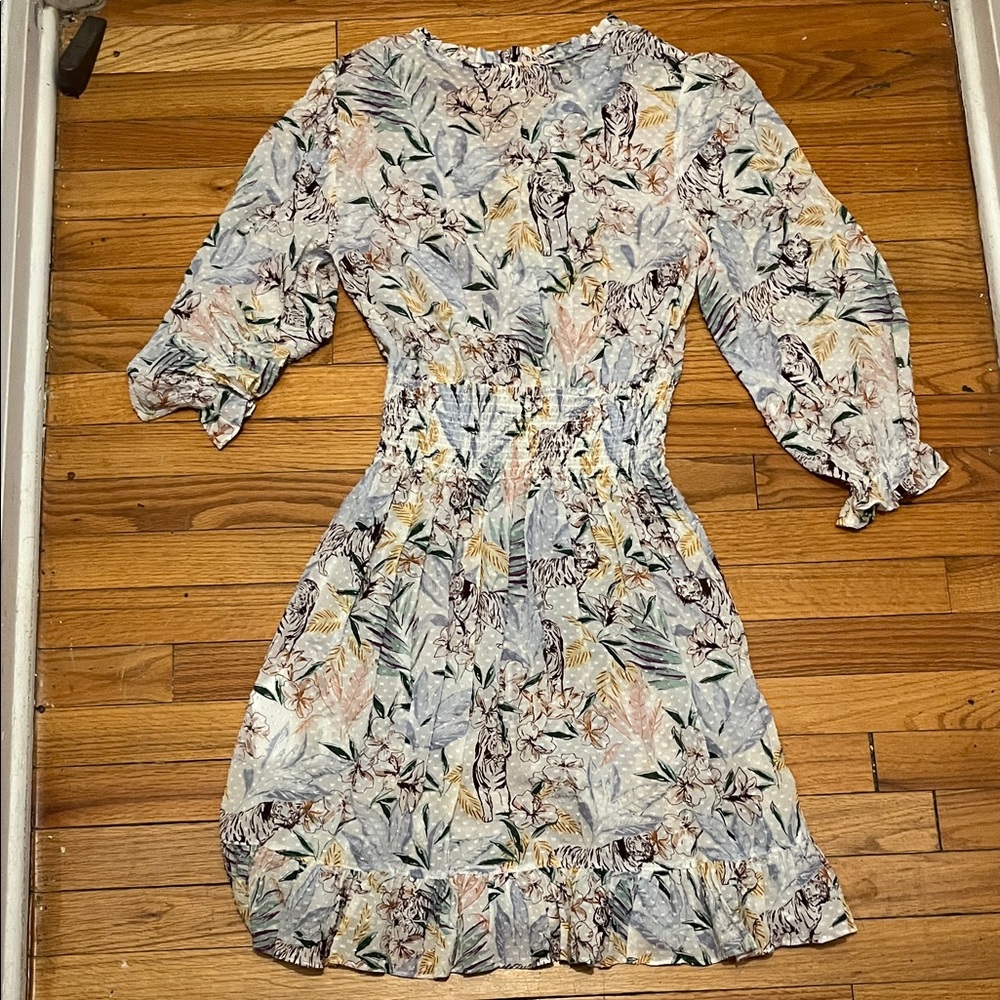 Maje Rythonela Smocked Printed Dress - Picture 10 of 10